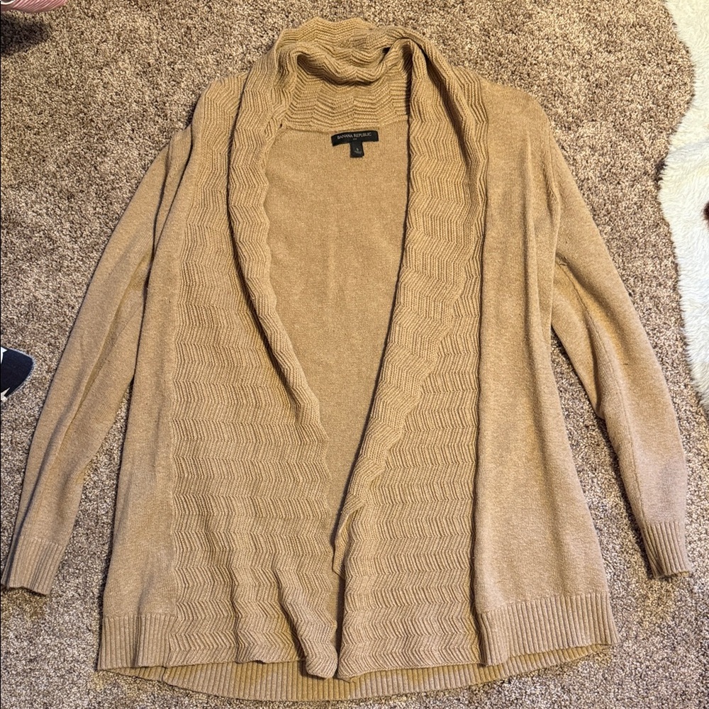 Banana Republic Camel Cardigan Sweater